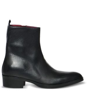 Giuliano Galiano Bottines Simon En Cuir - Black
