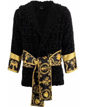 Versace Albornoz corto I Love Baroque - Negro