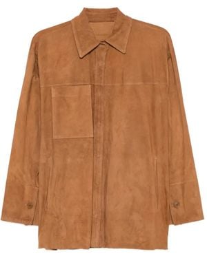 Salvatore Santoro Surchemise En Cuir - Brown