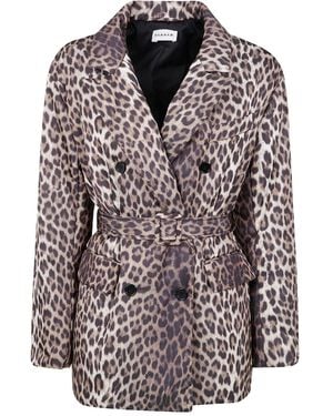 P.A.R.O.S.H. Abrigo Con Estampado De Leopardo - Marrón