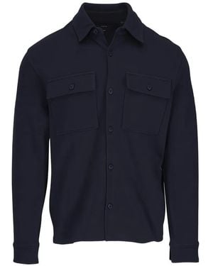 Vince Sobrecamisa Con Botones - Azul