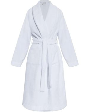 Hanro Shawl-collar Cotton Robe - ホワイト