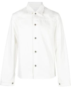 Jil Sander Button-Up Denim Shirt - White