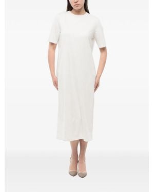 Woolrich T-Shirt Midi Dress - White
