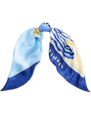 Ralph Lauren Print Scarf - Blue