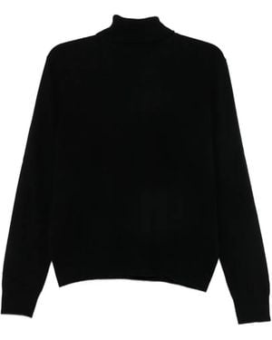 Entire studios Roll-Neck Knitted Sweater - Black