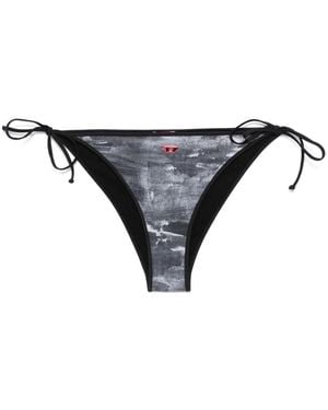 DIESEL アブストラクトパターン ビキニボトム - ブラック