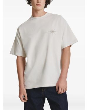 IRINA VOINEA Embroidered T-Shirt - Grey