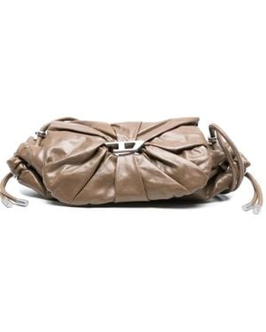 DIESEL Scrunch-D Shoulder Bag - Brown
