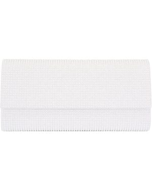 Judith Leiber Crystal-Embellished Clutch Bag - White