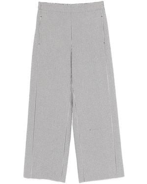 Via Masini 80 Check Pants - Gray