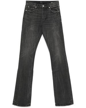 Purple Brand P072 Raw Super Stack Flare Jeans - Grey