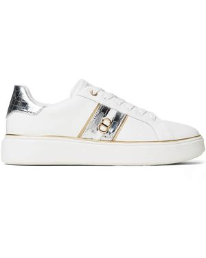 Twinset Oval T Leather Trainers - White