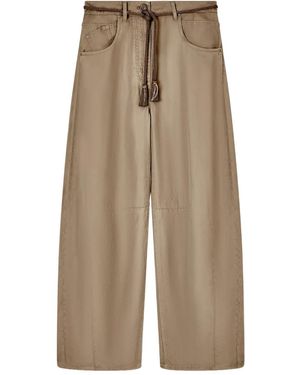 Giorgio Armani Rope Belt Trousers - Natural