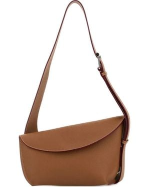 McQueen T-Bar Sling Tote Bag - Brown