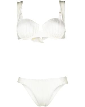 Noire Swimwear タイディテール ビキニ - ホワイト
