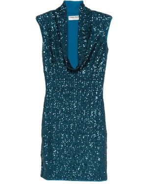 La Petite Robe Di Chiara Boni Vestido con lentejuelas - Azul