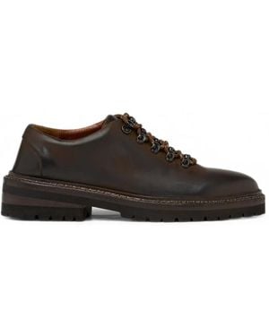 Marsèll Lace-Up Leather Derby Shoes - Black