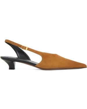 Mansur Gavriel Mules Pointues À Bride Arrière - Marron