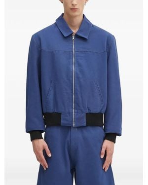 Sky High Farm Zip Bomber Jacket - Blue