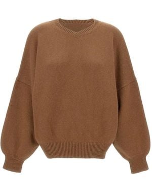 KHAITE クルーネックセーター - ブラウン