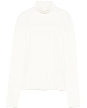 JOSEPH Turtleneck Jumper - White