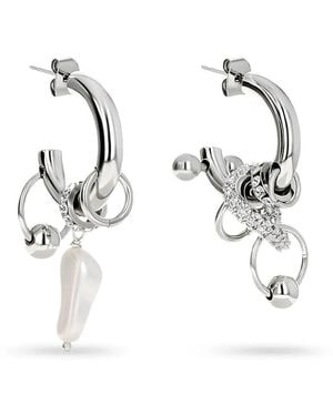 Justine Clenquet Danielle Pearl-Embellished Earrings - White