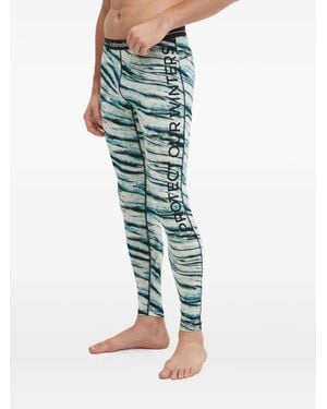 Icebreaker Printed Leggings - Green