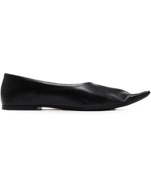 KHAITE Marlene Ballet Flats - Black