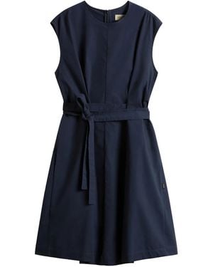 Woolrich Cotton Belted Dress - Blue