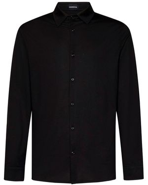 Franzese Collection Poplin Shirt - Black