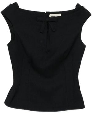 ShuShu/Tong Bow-Embellishment Blouse - Black