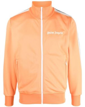 Palm Angels Logo-Print Track Jacket - Orange