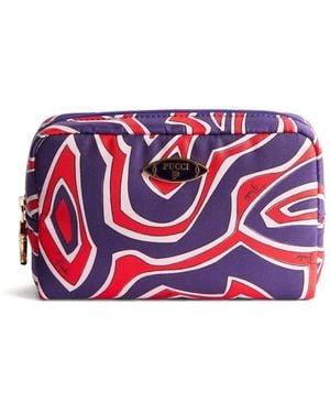 PUCCI Labirinto-Print Beauty Case - Red