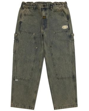 Aape By A Bathing Ape Logo Jeans - Green