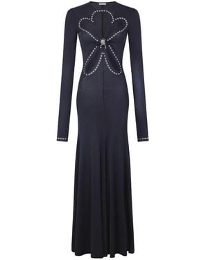 Rabanne Vestido de noche con aberturas - Azul