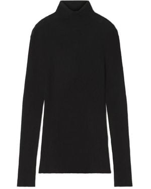 Lanvin Ribbed Turtleneck Sweater - Black