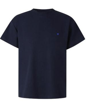 Jil Sander Dot-Embroidery T-Shirt - Blue