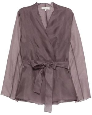 Antonelli Elia Tie-Waist Jacket - Purple
