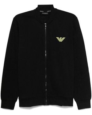 Emporio Armani Zip-Up Sweatshirt - Black