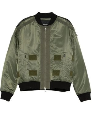 ANDERSSON BELL Layered Washed Bomber Jacket - Green
