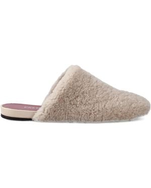 Premiata Shearling Slippers - Brown