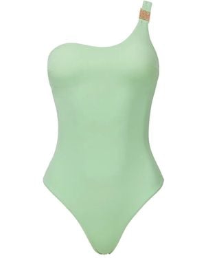SOFIA ERHAN Rose One-Shoulder Strap Swimwear - Green