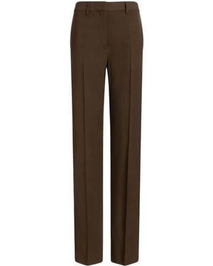 Bally Pressed Crease Straight-Leg Pants - Brown