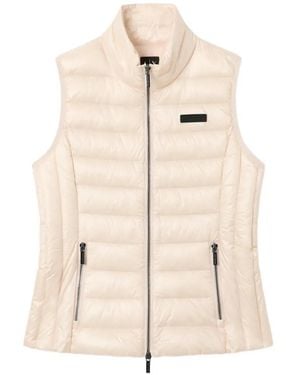 ARMANI EXCHANGE Gilet Zippé À Patch Logo - Natural