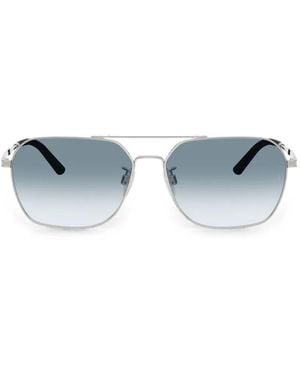Oliver Peoples Lunettes De Soleil R-17 À Monture Pilote - Blue