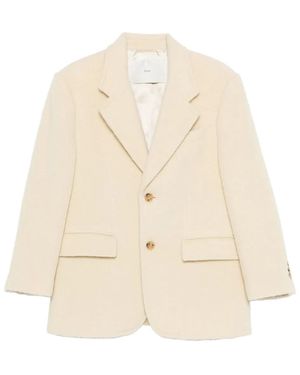 DUNST Pocketed Buttoned Blazer - Natural