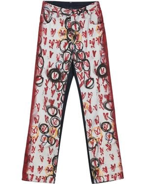 Charles Jeffrey Vaqueros Exclusive Painted Art - Rojo