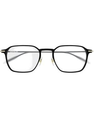 Montblanc Brille Mit Geometrischem Gestell - Schwarz