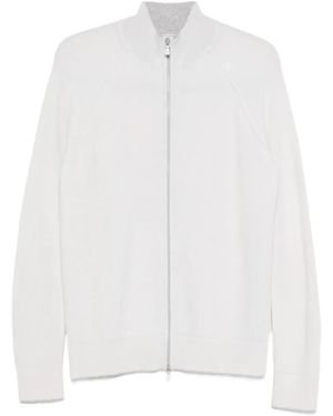 Eleventy Zip-Up Cardigan - White